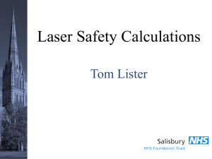 Laser Safety Calculations