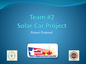 Team #2 Solar Car Project