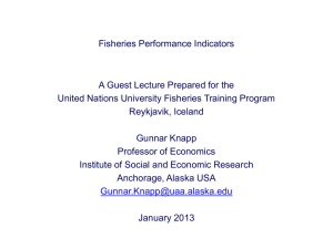 Lecture 4- Fisheries Performance Indicators