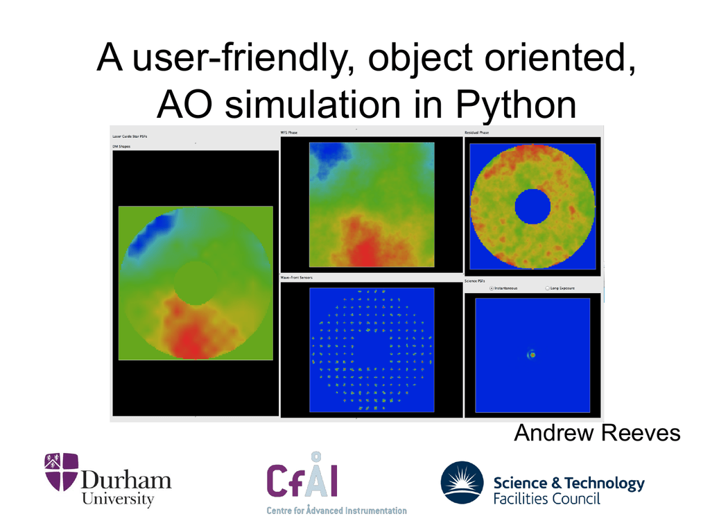 A User friendly Object Orientated AO Simulation In Python