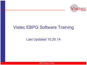 EBPG operator training