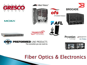 Fiber Optic presented by Billy Wise with GRESCO