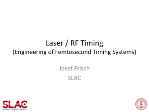 (Engineering of Femtosecond Timing Systems)