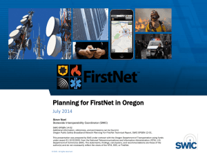 Planning for FirstNet in Oregon - Preparing for FirstNet in Maryland