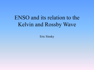 Eric-ENSO Kelvin, Rossby Waves