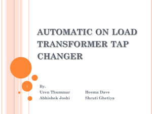 automatic on load transformer tap changer