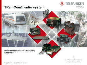 TRainCom ® radio system