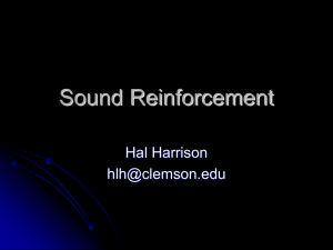 Sound Reinforcement Presentation