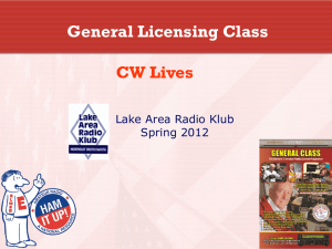CW Lives - Lake Area Radio Klub