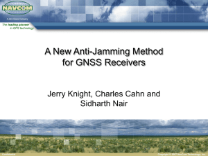A New Anti-Jamming Method for GNSS Receivers