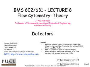 Lecture 8 - Purdue University Cytometry Laboratories