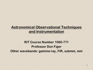 Lecture 15-Other wavebands gamma