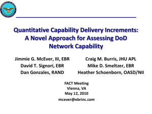 Quantitative Capability Delivery Increments: A Novel Approach for