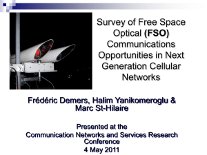 Free Space Optical (FSO) Communications in Next Generation
