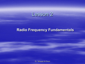 Lesson 2 Radio Frequency Fundamentals