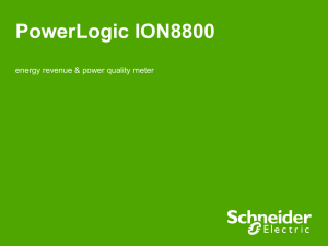 PowerLogic ION8800 - Schneider Electric