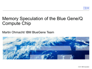 Memory Speculation of the Blue Gene/Q Compute Chip