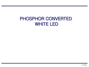 1. White LED : Application