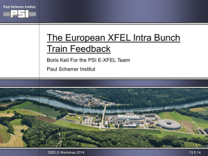 E-XFEL Intra-bunch train feedback