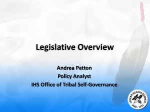 Legislative Overview - SGCE - Self