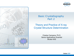 Lecture 2 - Molecular Structure Laboratory