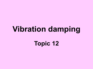 Vibration damping