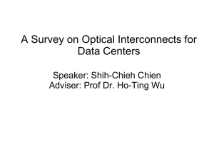A Survey on Optical Interconnects for Data Centers