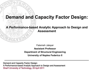 Demand and Capacity Factor Design