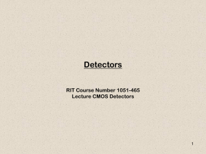 Lecture CMOS - Center for Detectors