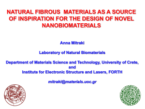 natural fibrous materials as a source of inspiration