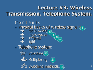 09. Wireless Transmission. Telephone System