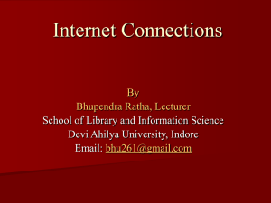 Internet connections - Library and Information Science