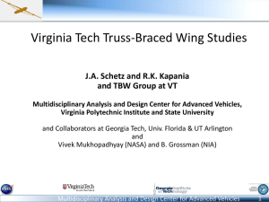 TBW Weekly Meeting - Truss-Braced Wing | AOE