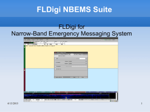 Introduction to FLDigi NBEMS Suite
