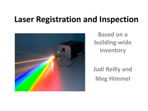 Laser Registration and Inspection - EHS