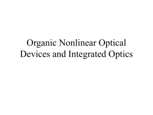 Organic Nonlinear Optic Devices
