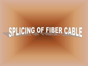 presentation splicing of fiber cable
