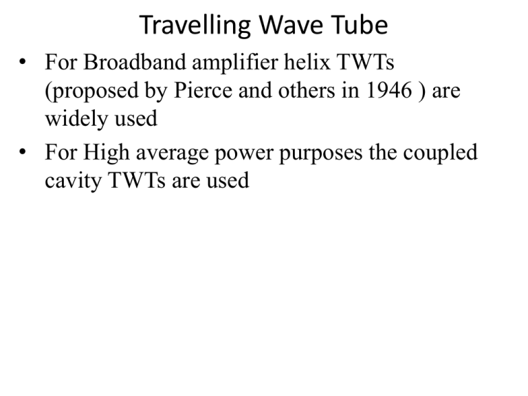 travelling wave tube in tamil