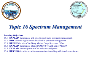 Topic 16 Spectrum Management inst ppt 14Jul08