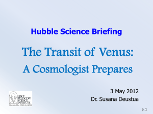 The 2012 Transit of Venus - HubbleSOURCE