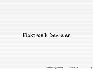 Elektronik Devreler 2013
