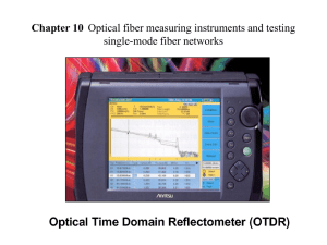 Chapter 10 Optical fiber measuring instruments and testing single
