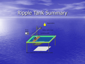 Ripple Tank Summary