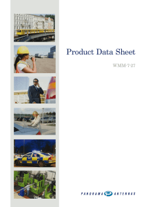 Product Data Sheet - Panorama Antennas