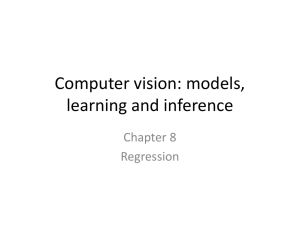 Computer vision: models, learning and inference