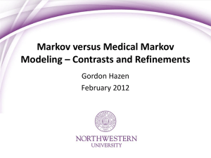 Medical Markov Modeling