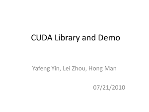 7-20-2010-CUDA lib summary