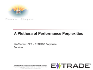 Plethora of Performance Presentation