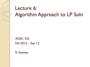 Lecture 1: Basics of Math and Economics
