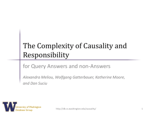 Why So? and Why No? Causality in Databases